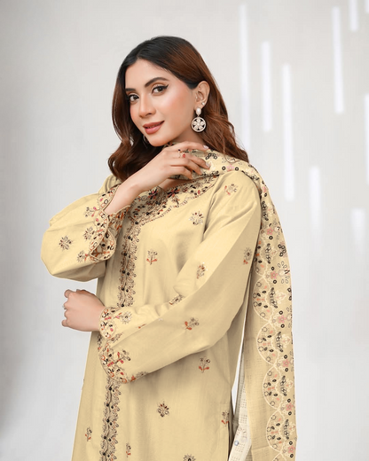 Dark Yellow Kurta - 003