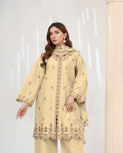 Dark Yellow Kurta - 003