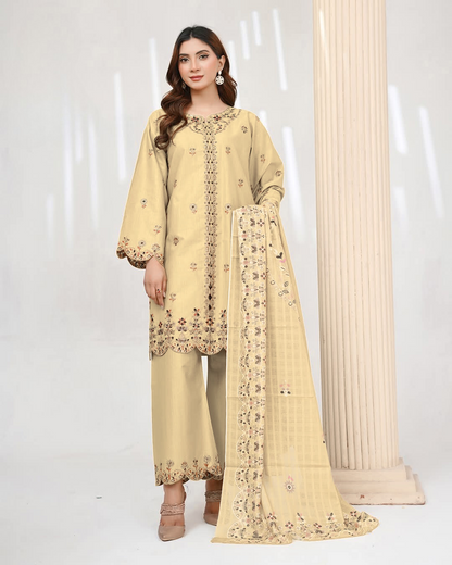 Dark Yellow Kurta - 003