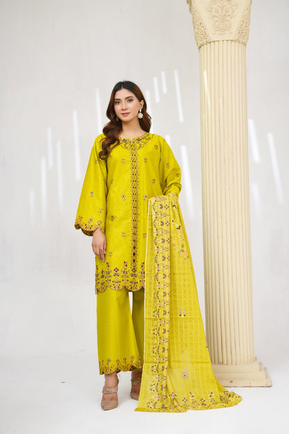 Dark Yellow Kurta - 003