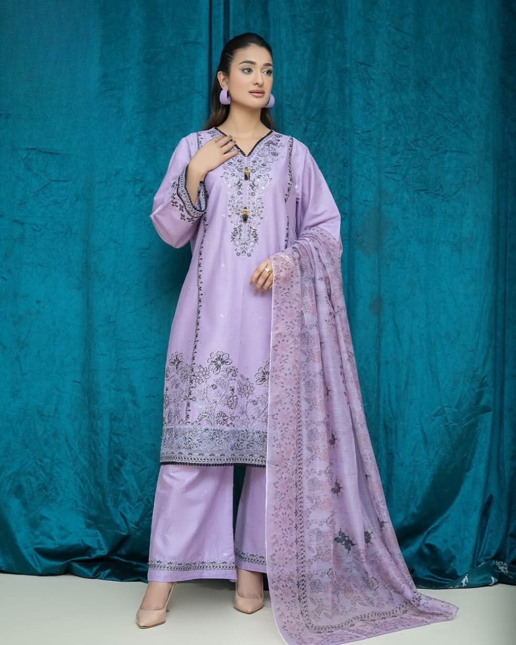 Light Purple Kurta -001
