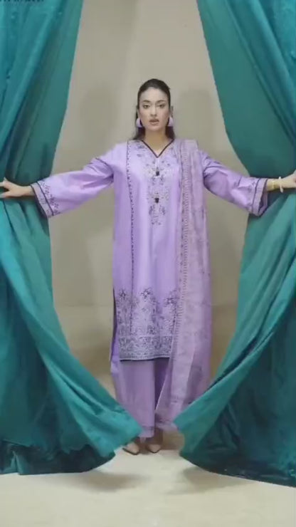 Light Purple Kurta -001